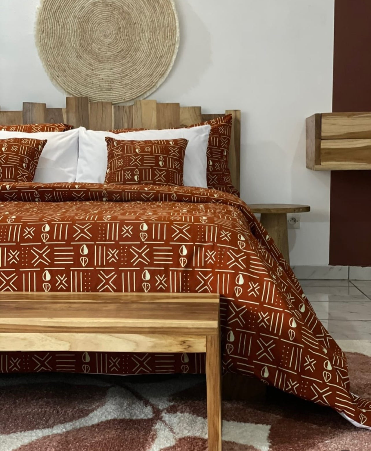 ENSEMBLE HOUSSE DE COUETTE EN BOGOLAN