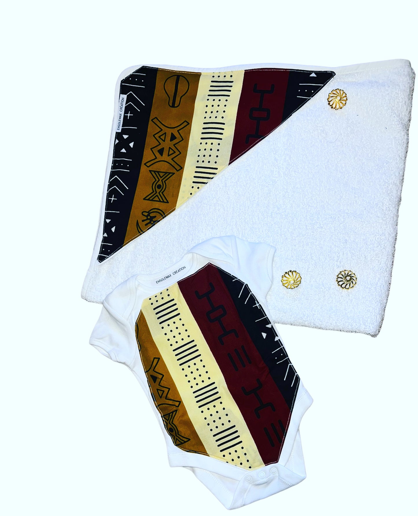 Ensemble SORTI DE BAIN BEBE  EN WAX